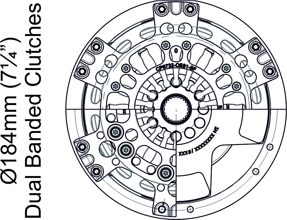Ø184mm (7¼") 'DB' Dual Banded Clutch Types - Feature Image